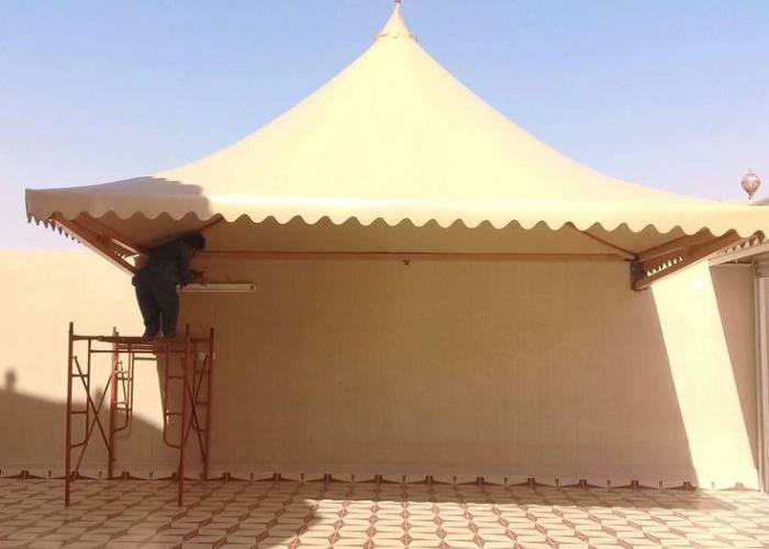 مظلات هرمية الرياض