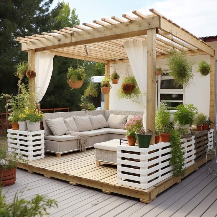 خطوات تركيب برجولات الحدائق